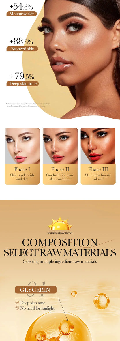 Self-Tanning Lotion for Body & Face – Deep Moisturising Sun Protection Cream