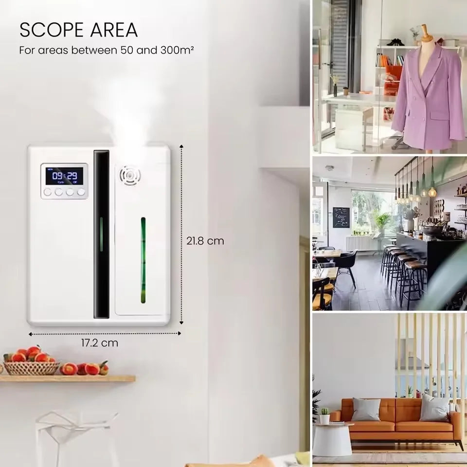 Professional Aroma Diffuser Electric Smell for Home Wall Mounted Fragrance Diffuser Automatic Spray Scent Air Machine For Hotel