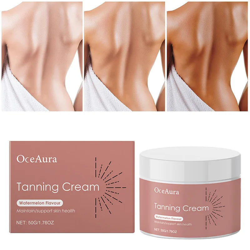 Natural Self Tanning Drops – Herbal Bronzer for Face & Body Sunless Gradual Tan