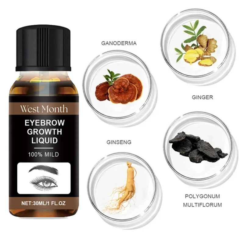 Eyebrow Growth Serum for Thicker, Fuller Brows – Nourishing Liquid Treatment 15ml