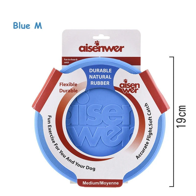Silicone Dog Flying Disc – Soft Non Slip Training Frisbee Toy