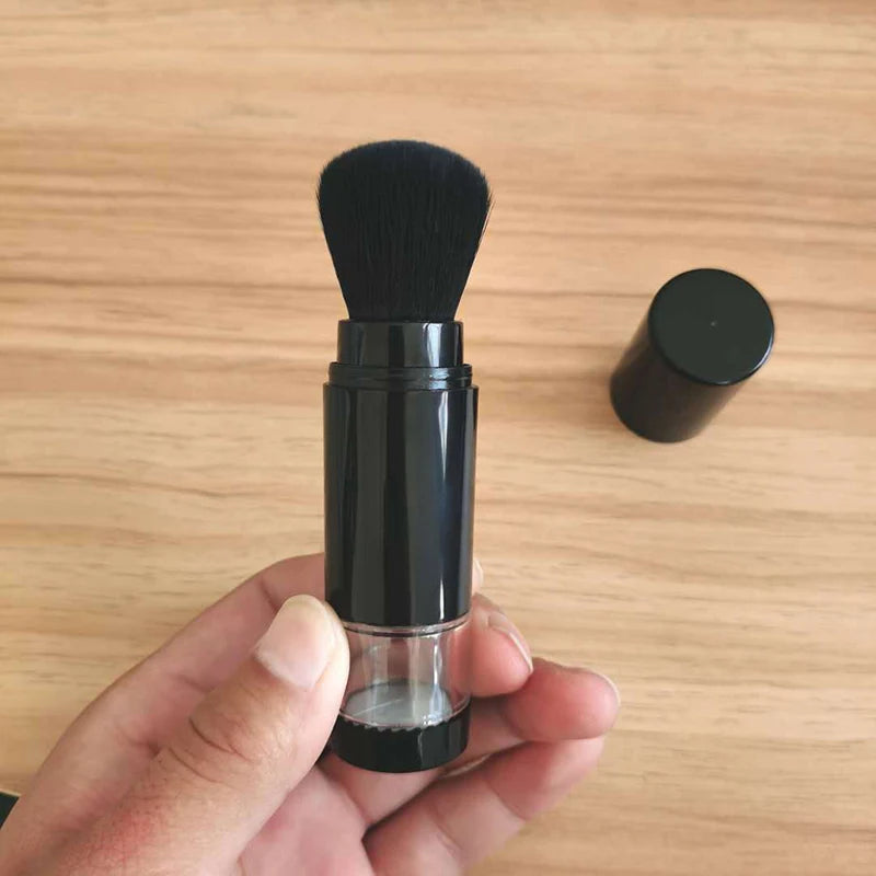 Portable Makeup Brush for Foundation Powder & Blush – Soft Synthetic Bristles Travel-Friendly Beauty Tool