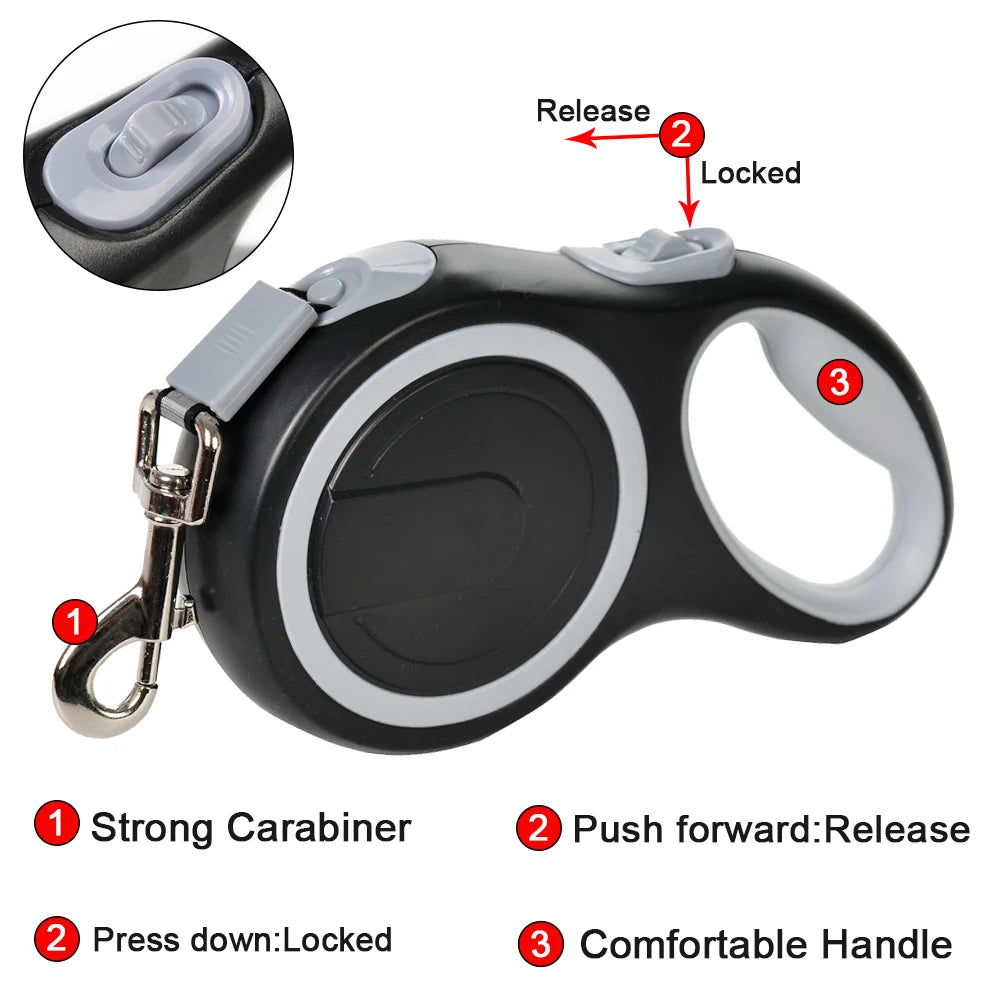 8m Retractable Dog Leash Extendable Pet Training Lead for Small Medium Large Dogs