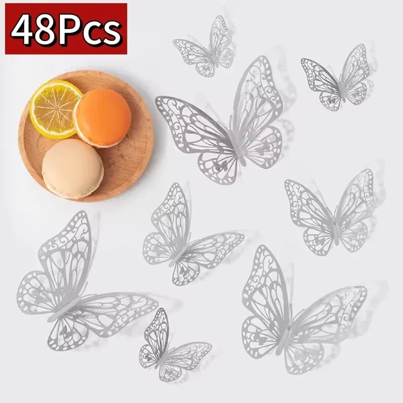 3D Butterfly Wall Stickers – DIY Decorative Butterflies for Home Decor
