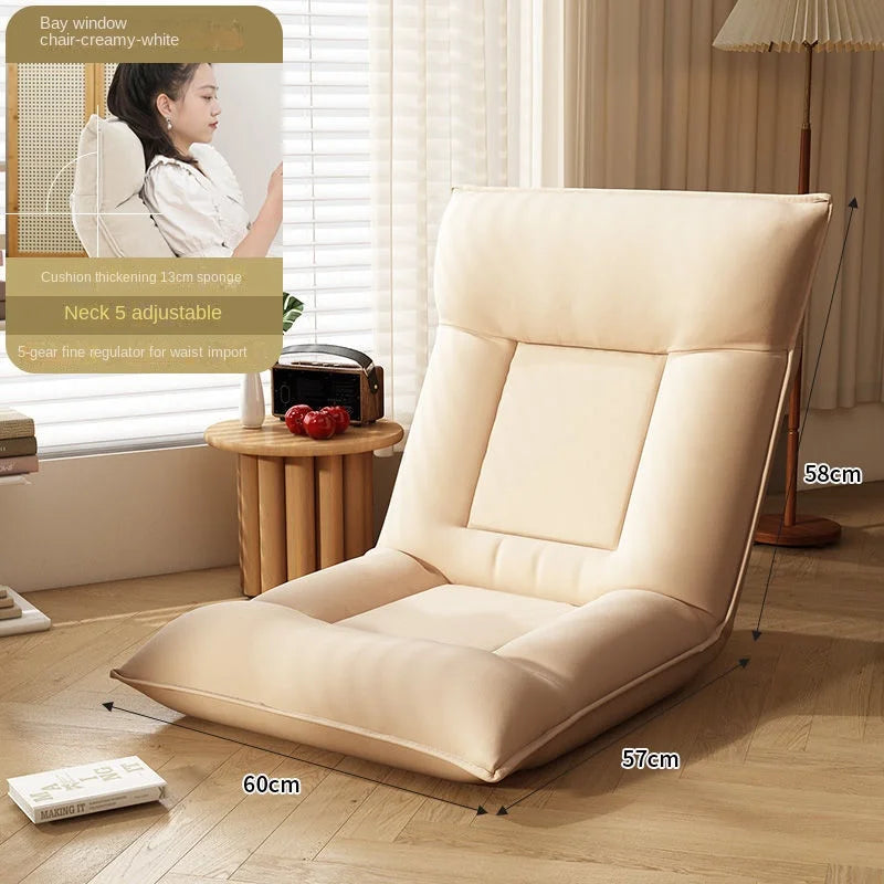 4-in-1 Adjustable Chaise Lounge Sofa Bed with Pillow – 15-Position Floor Lounger