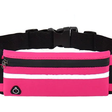 Outdoor Sports Waist Phone Bag with Reflective Strip – Adjustable Running & Cycling Belt