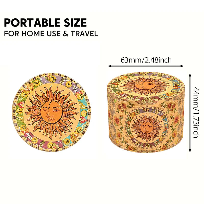 4-Layer Premium Metal Herb Grinder – Multifunctional Tobacco & Herb Crusher