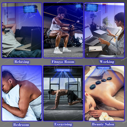 LED UV Tanning Lamp for Face & Body – Full Blue Light Home Sunbathing Device