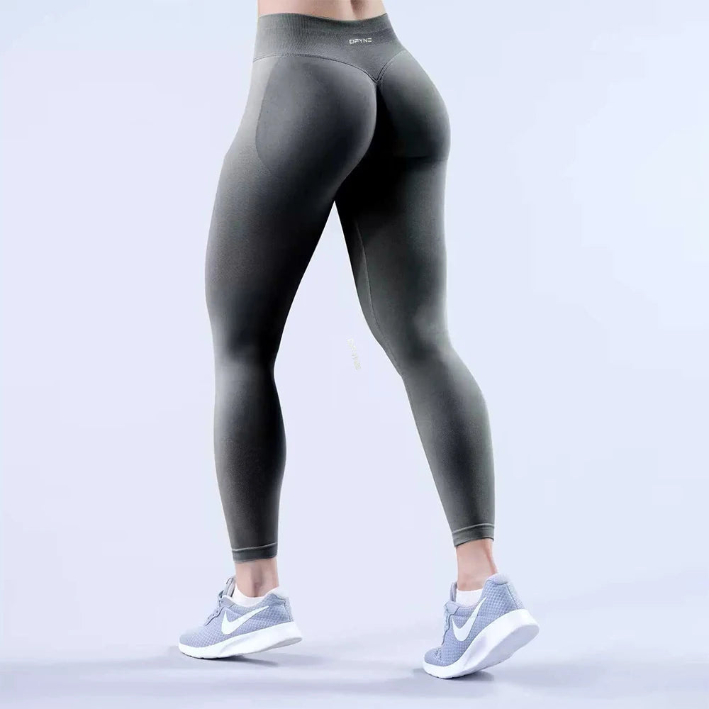 Women’s Seamless Yoga Leggings with Scrunch Detail