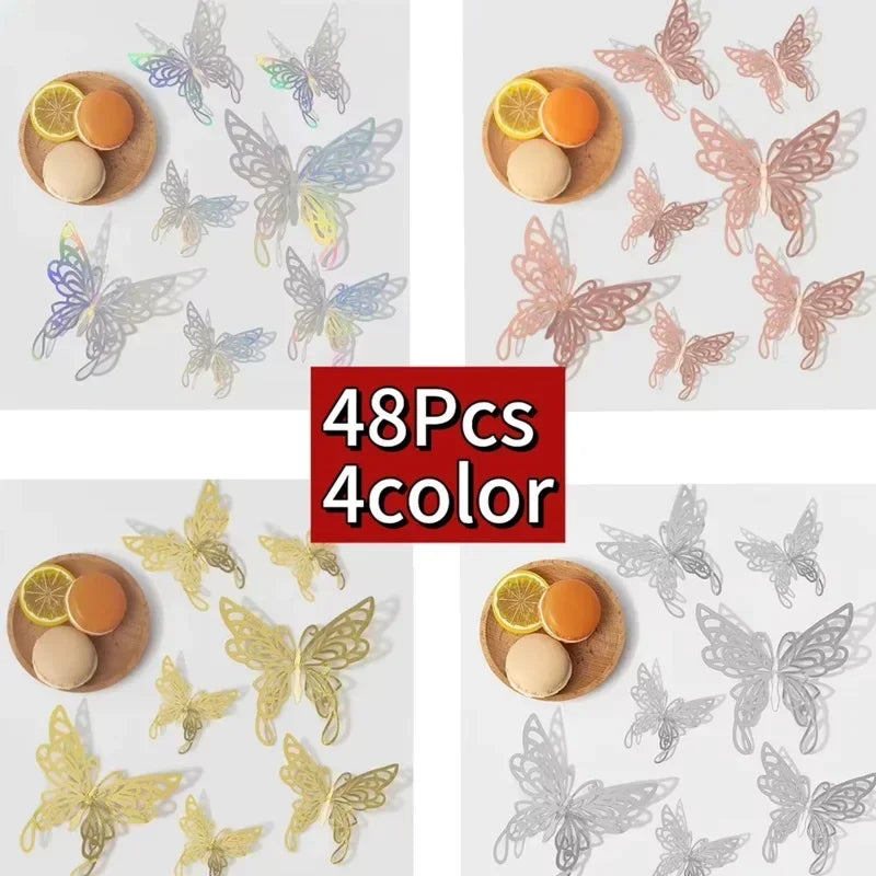 3D Butterfly Wall Stickers – DIY Decorative Butterflies for Home Decor