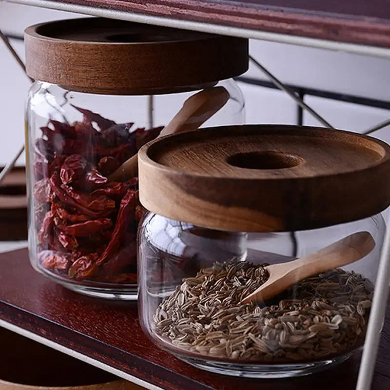 4PCS Mini Wooden Spice Spoons – Small Sugar Tea Coffee Scoop Set