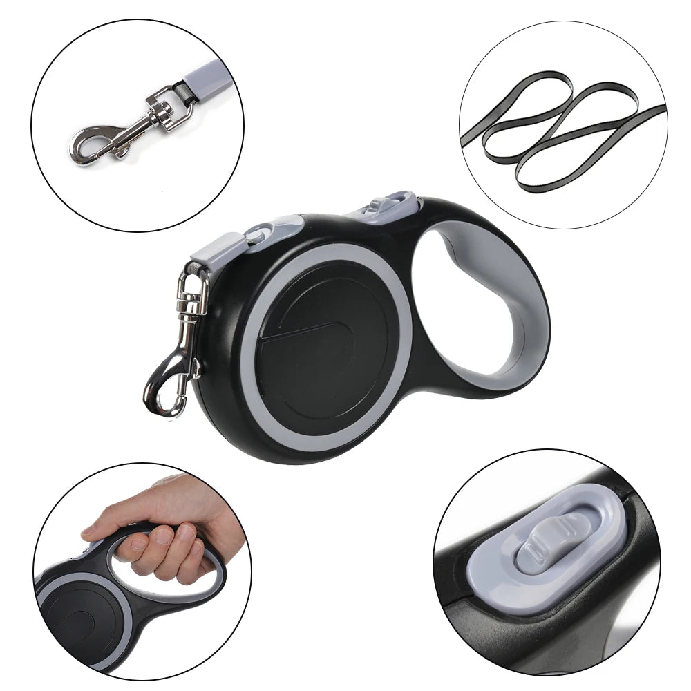 8m Retractable Dog Leash Extendable Pet Training Lead for Small Medium Large Dogs