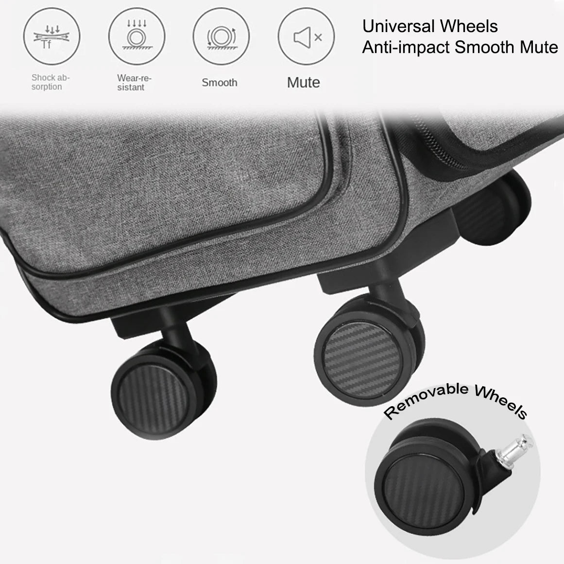 Pet Trolley Carrier – Rolling Pet Suitcase with 4 Wheels