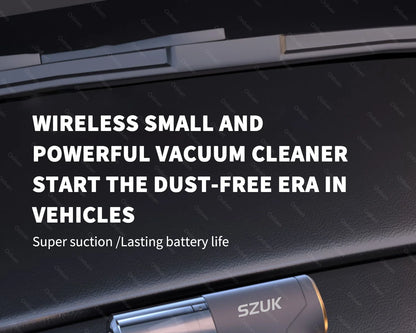 Cordless Car & Home Vacuum Cleaner – 98,000Pa High Suction, USB Rechargeable