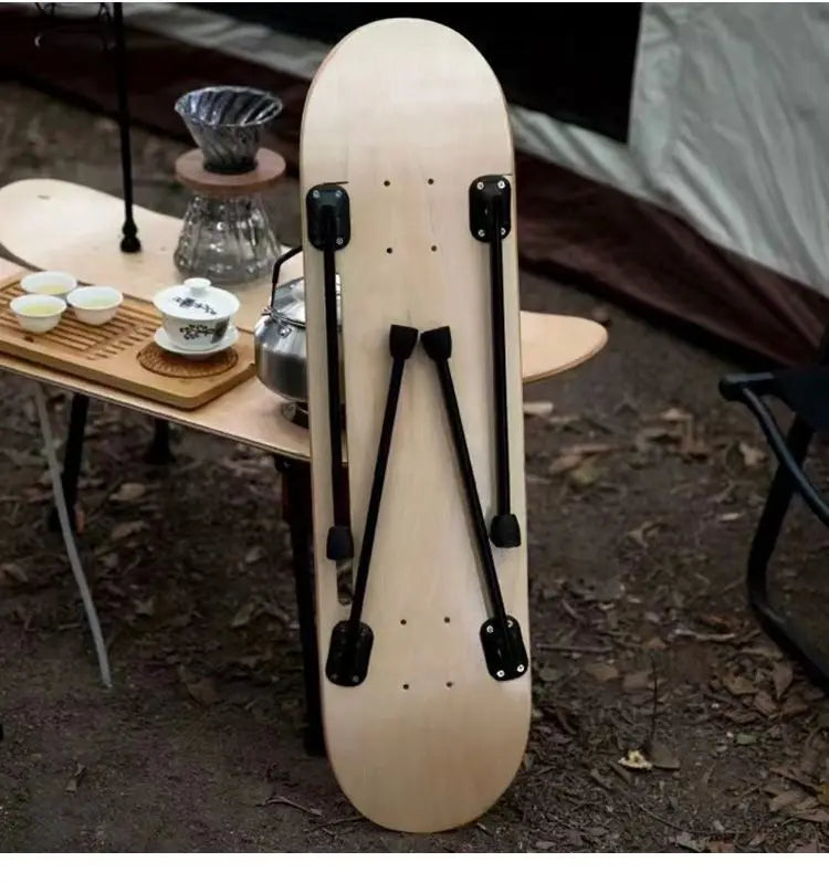 Iron Outdoor Portable Table Legs Adjustable 28/26cm Camping Picnic Table Legs No Punching Required Natural Hike Accessories