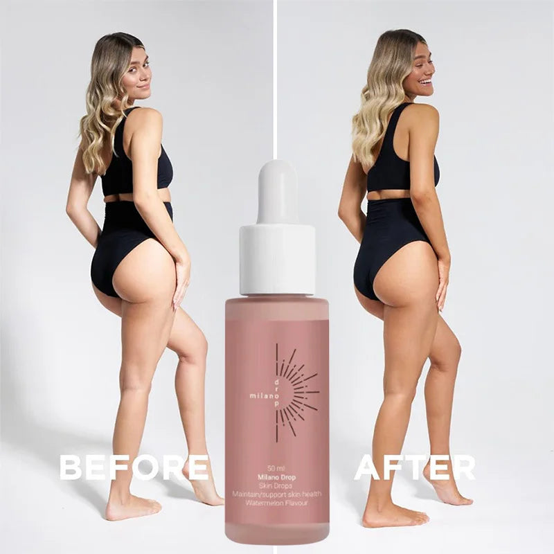 Natural Self Tanning Drops – Herbal Bronzer for Face & Body Sunless Gradual Tan