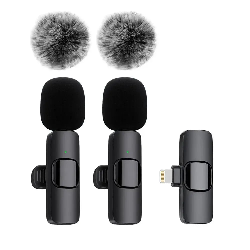 Wireless Lavalier Microphone for iPhone, Android & Laptop