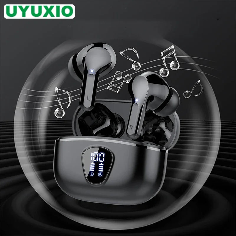 Wireless Bluetooth 5.3 Earbuds – Noise Cancelling, LED Display, 48H Playtime, Waterproof