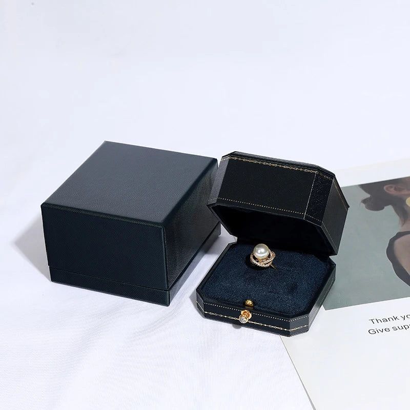 Premium Octagonal Jewelry Box – Elegant Storage for Rings, Necklaces & Bracelets