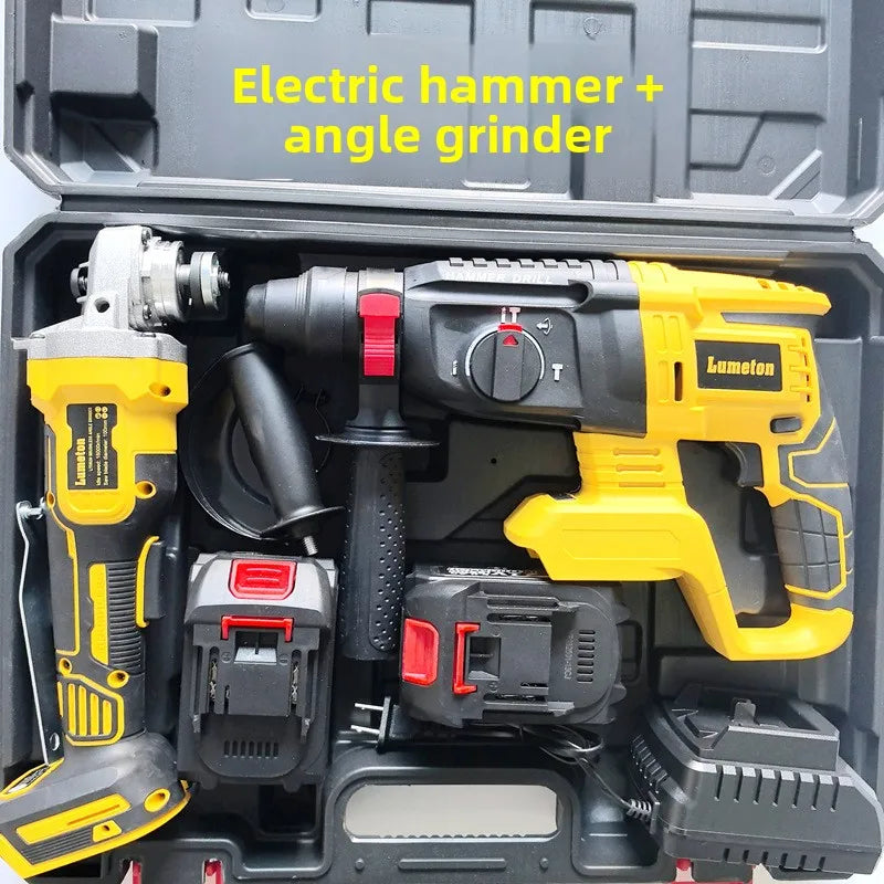 21V Brushless OEM Combination Tools Kit Electric Impact Drill Cordless Wrench Angle Grinder Hammer Drill Power Tool Set