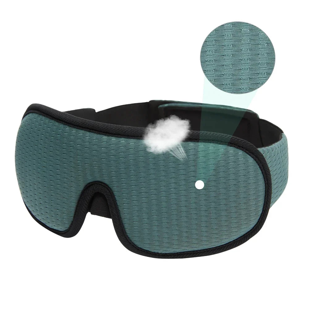 3D Sleep Mask – Soft Breathable Eye Mask for Travel & Night