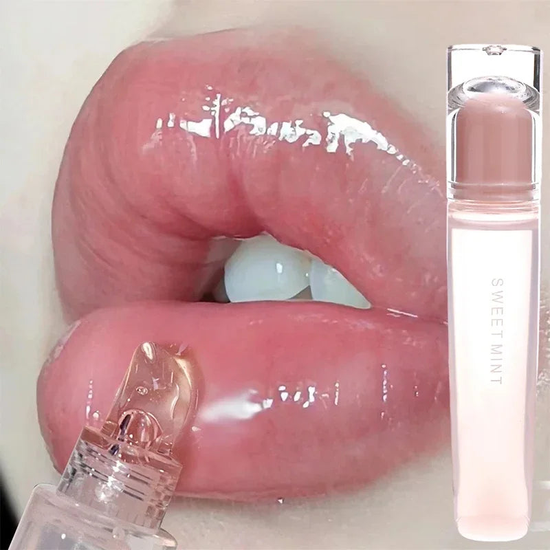 Plumping Crystal Jelly Lip Oil – Moisturising Long-Lasting Transparent Lip Gloss