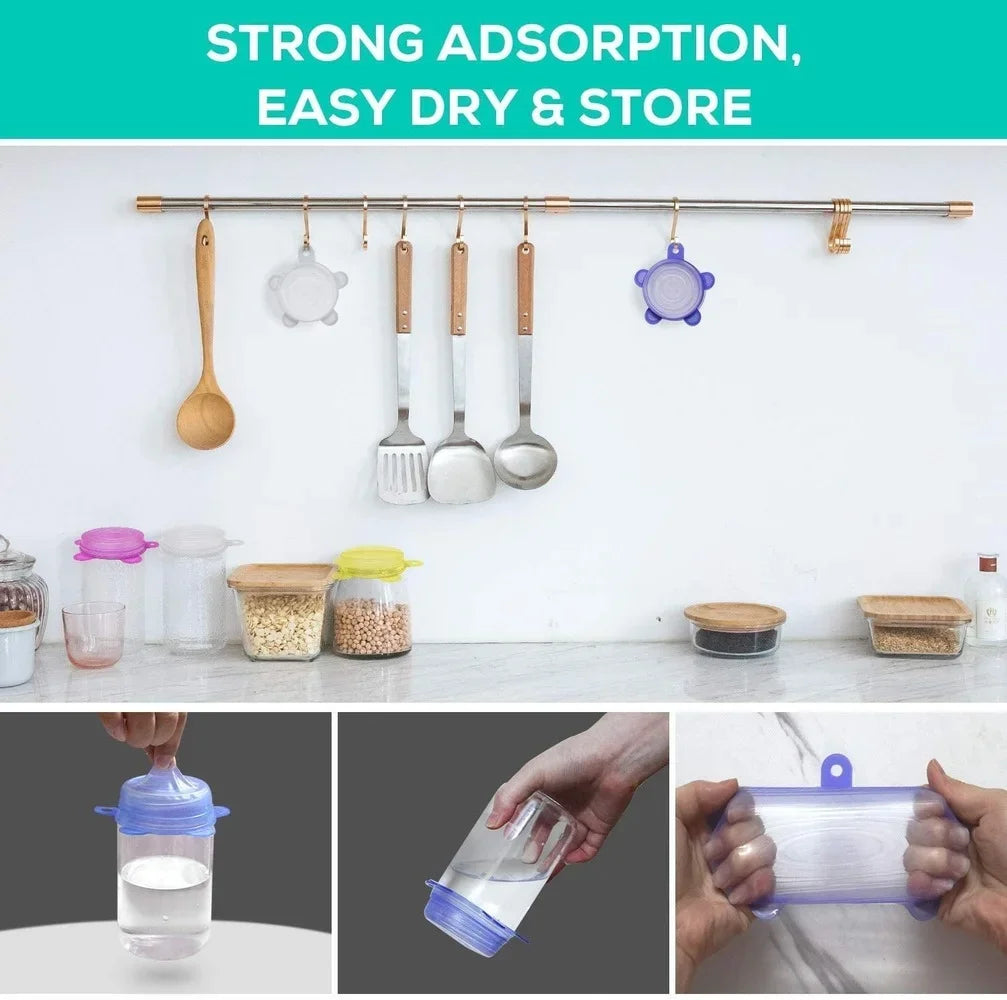 Silicone Can Covers 12 Pack – BPA Free Flexible Food Seal Lids