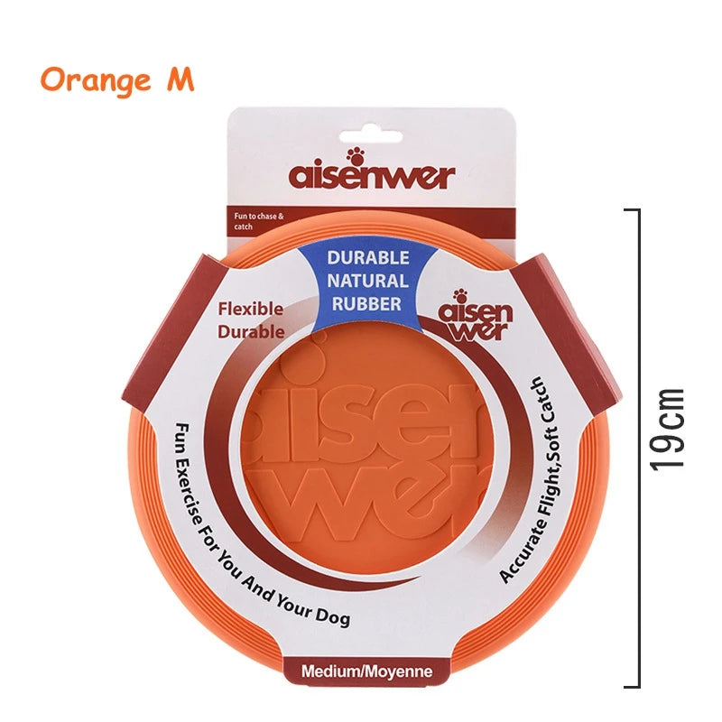 Silicone Dog Flying Disc – Soft Non Slip Training Frisbee Toy