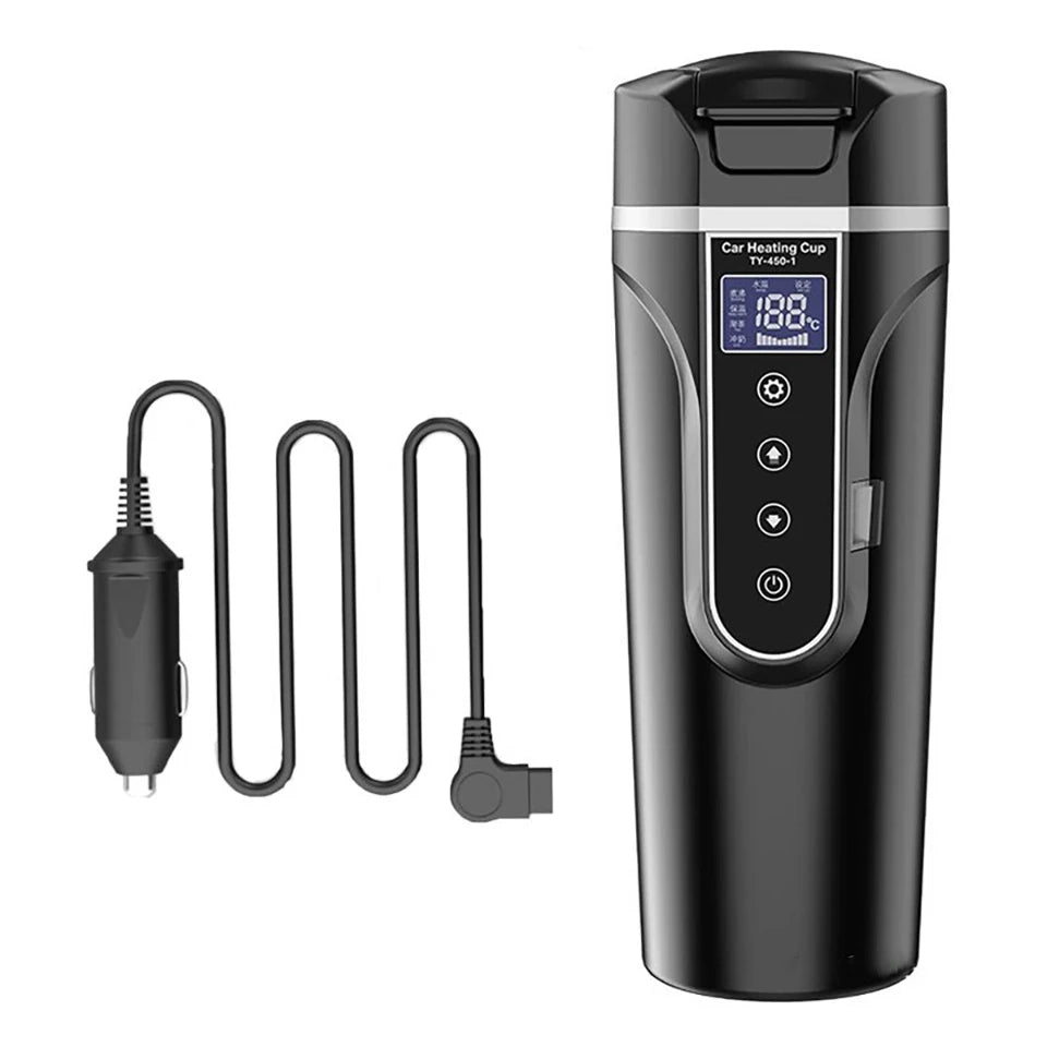R31 Car Heating Cup – 450ml Smart Temperature Electric Mug