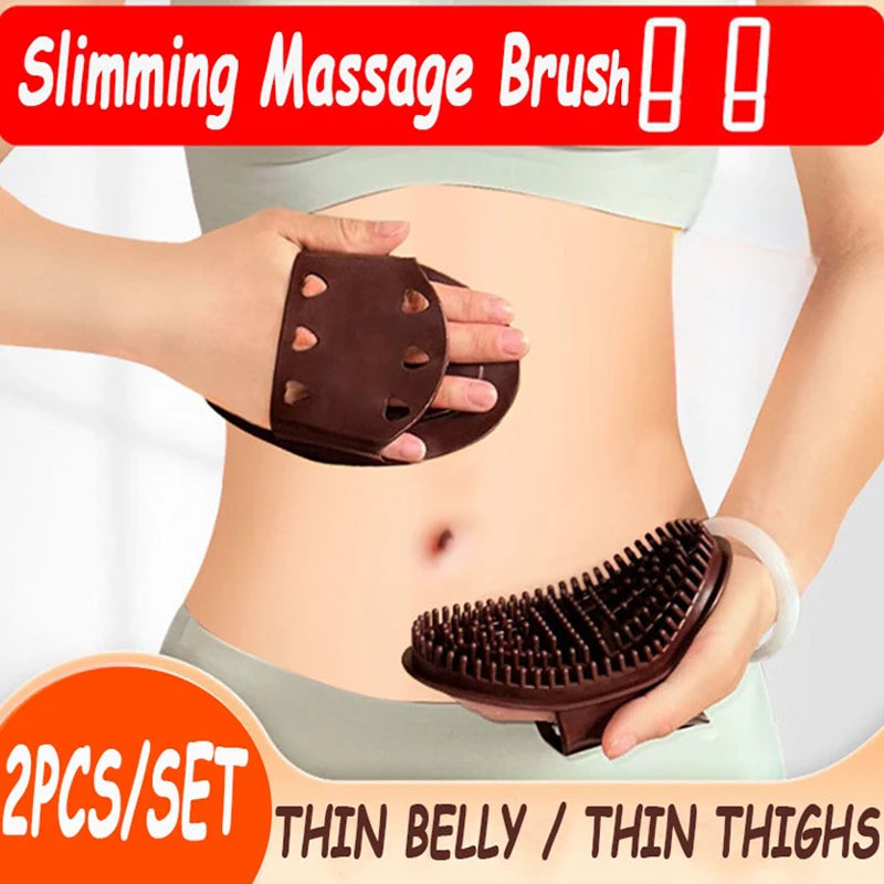 2PCS Body Massage Brush Set – Meridian Slimming & Skin Care Tool