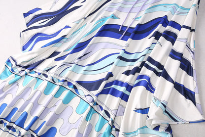 Elegant Women's Printed Maxi Dress – Casual Comfortable & Breathable Summer Wear