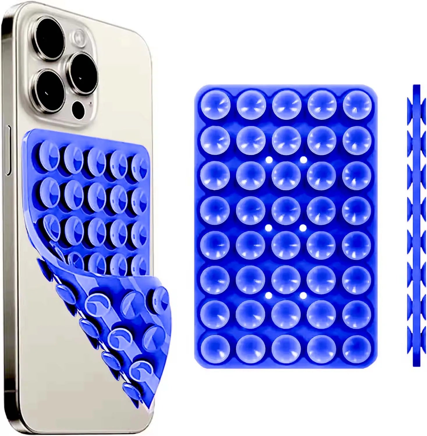 Double-Sided Silicone Suction Phone Mount for Hands-Free Selfies & Video Recording