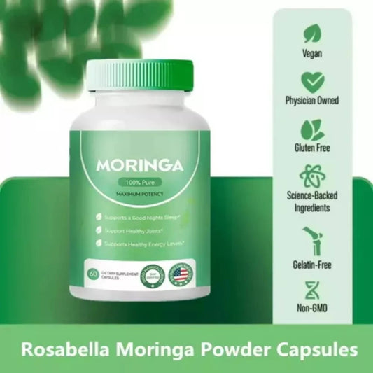 Moringa Capsules for Immune Support Gut Health & Overall Wellness – 60 Count