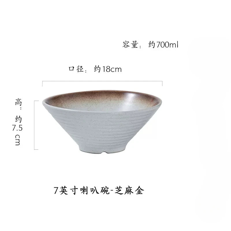Japanese Ceramic Bowl Set – Creative Ramen & Soup Tableware