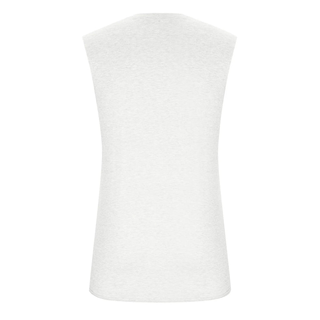 2025 Men'S Muscle Fitness Shirt Sports T-Shirt Gym Training Shirt Summer Casual Vest Tree Print Sleeveless Round Neck