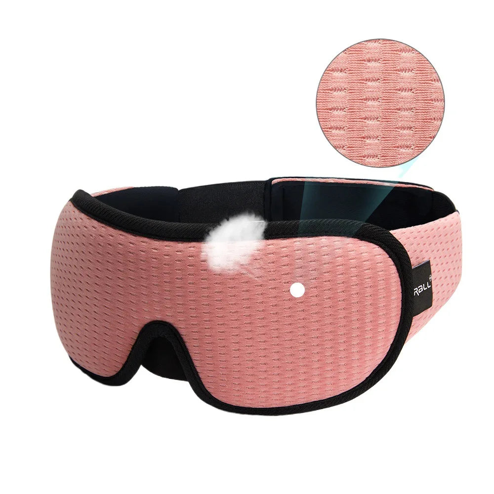 3D Sleep Mask – Soft Breathable Eye Mask for Travel & Night