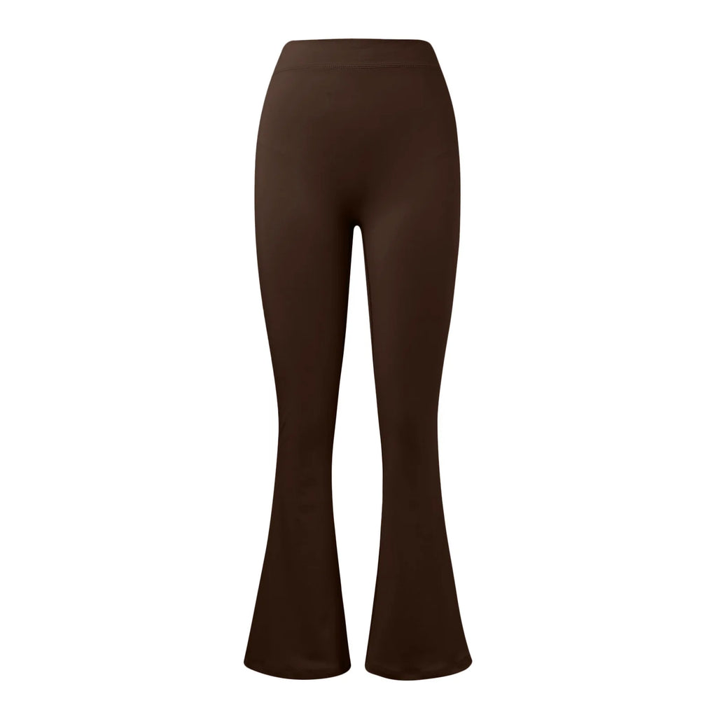 Sexy Yoga Flare Pants Women V-Cut Waist High Waist Push Up Butt Fitness Leggings Comfort Fit Gym Running Fashion Slim Leggings