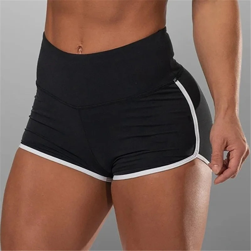 Women Summer Shorts for Sports Fitness Gym Skinny Slim Shorts Causal Yoga Shorts Low Waist Stretchy Short Pants Gym Clothing