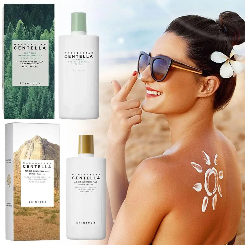 Centella Asiatica Skin Care Set – Brightening Serum Calming Toner & Moisturising Sunscreen