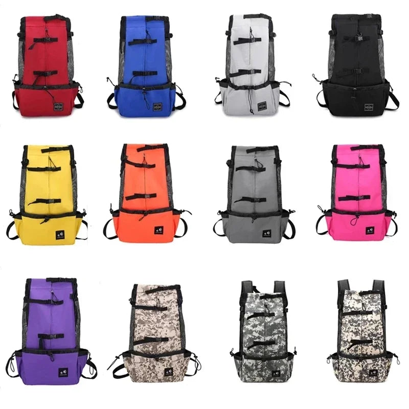 Breathable Pet Carrier Backpack Reflective Portable Travel Bag for Cats & Dogs Outdoor Dog Carrier for French Bulldog