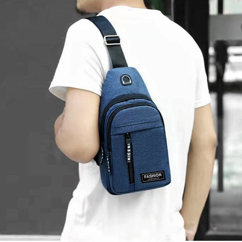 Men’s Waterproof Chest Bag with Shoulder Strap