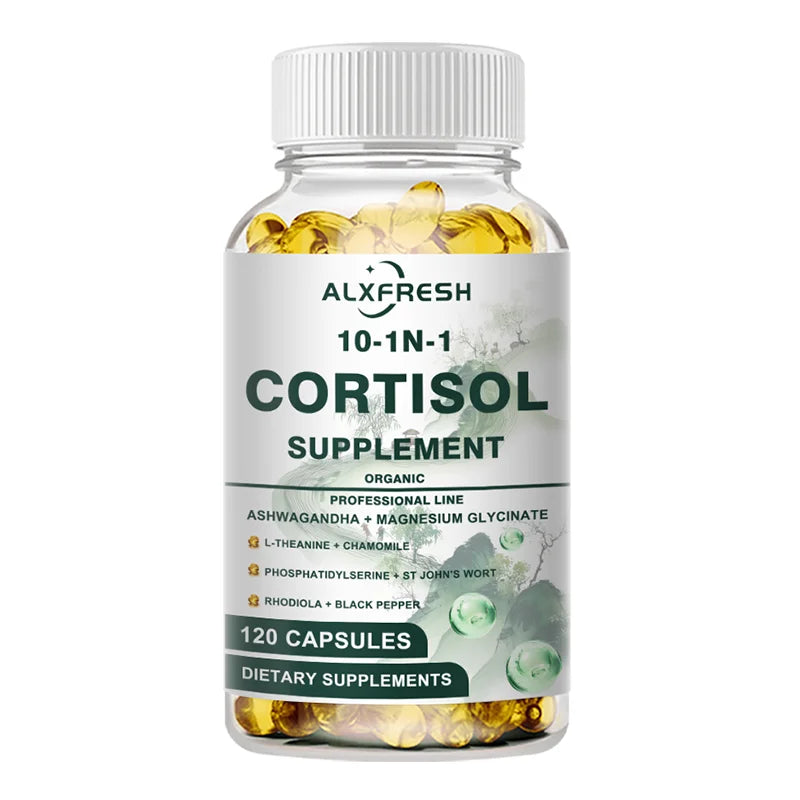 Cortisol Capsules For Cortisol Inhibitors Promote Relaxation Improve Sleep Relieve Anxiety Support Neurotransmitter Balance