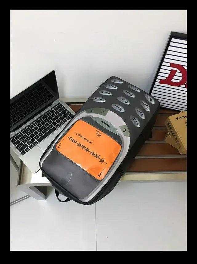 Unisex Splashproof Nylon Backpack with Mobile Phone Pocket – High-Capacity Casual Street Style Bag