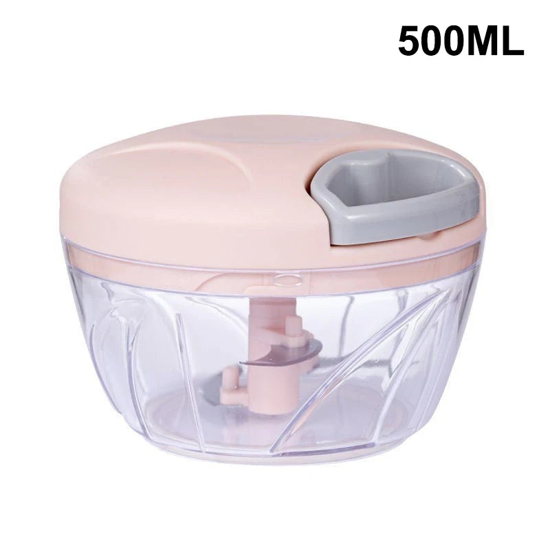 Manual Pull String Food Chopper – Multi Function Vegetable Garlic Mincer