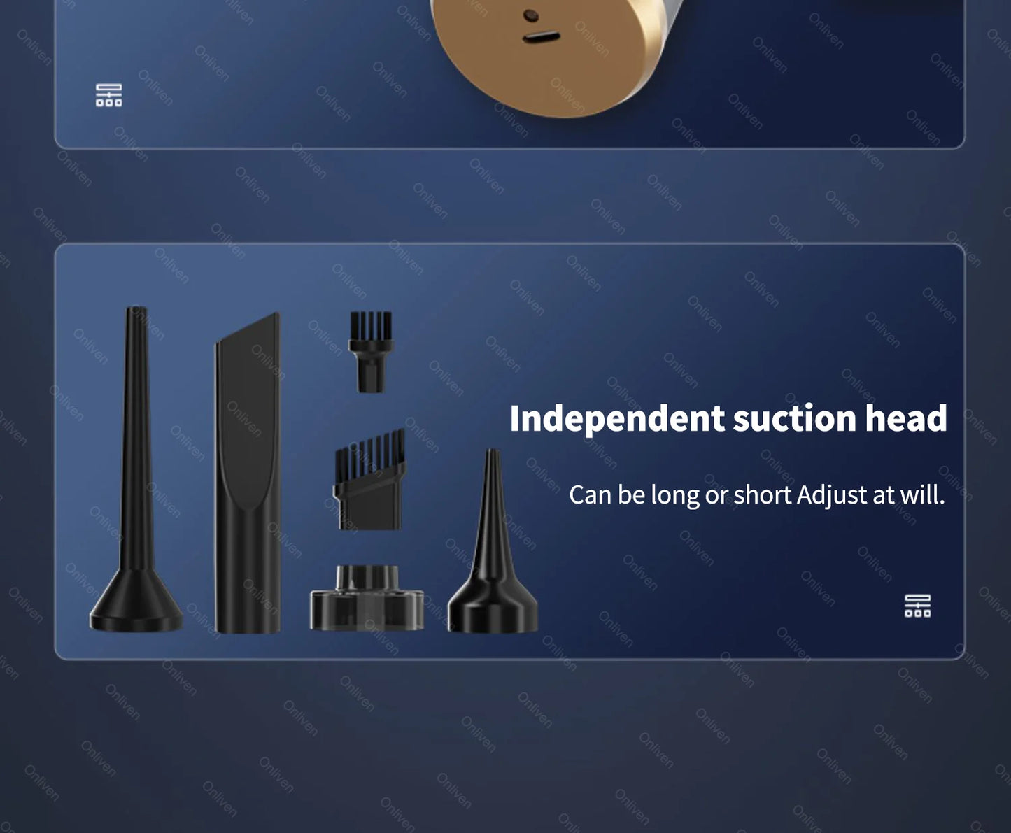 Cordless Car & Home Vacuum Cleaner – 98,000Pa High Suction, USB Rechargeable