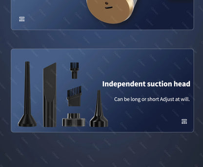 Cordless Car & Home Vacuum Cleaner – 98,000Pa High Suction, USB Rechargeable