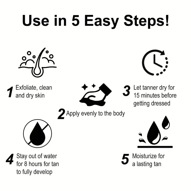 Natural Self-Tanning Spray – Brown Glow Formaldehyde-Free Quick-Action Unisex