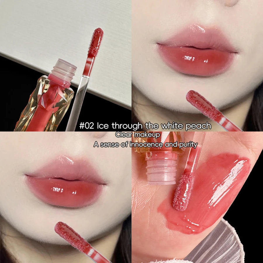 Long-Lasting Hydrating Lip Gloss – Waterproof Transparent Mirror Shine