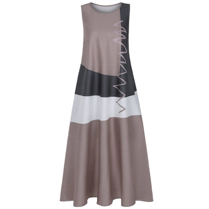 Women’s Boho Maxi Dress – Summer Casual Floral Loose Long Dress for Beach & Party