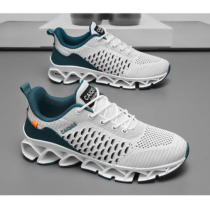 Men’s Lightweight Breathable Running Sneakers – Shock-Absorb Gym & Casual Shoes